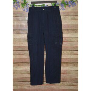 5.11 Tactical Pants Mens 32x34 Navy Blue Cargo Pockets Ripstop Classic Workwear